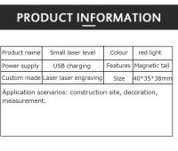 Nivel De Luz Láser Mini Portátil Verde Línea Horizontal Y Vertical Precisa Herramienta Nivel Láser Con Dos Líneas De Medición - details 3