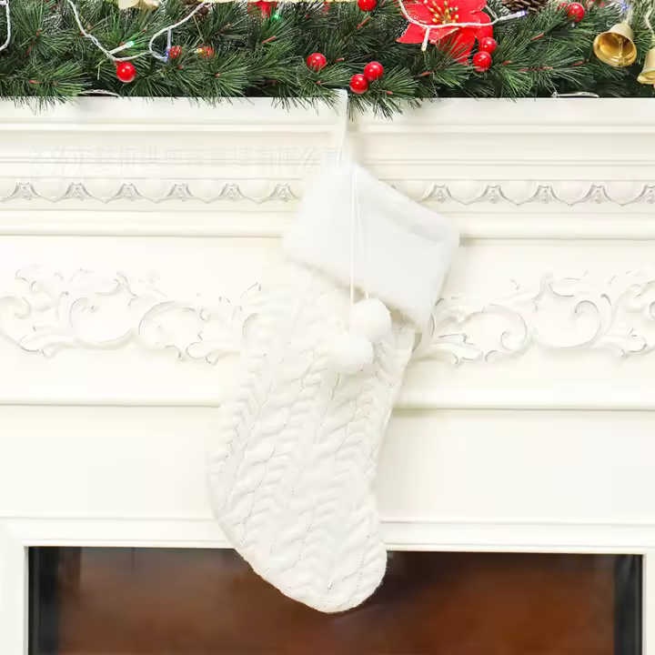 Bolsa De Dulces De Santa Claus Para Colgar En El Árbol De Navidad Calcetín De Navidad Decoración Para El Hogar Regalo De Navidad - 1