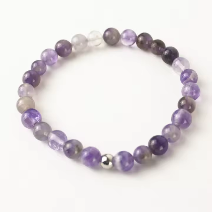 AuraViva -  Pulsera de Amatista Natural – Calma, Intuición y Protección (16-17 cm) - 1