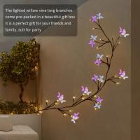1pc Vine De Encanto Con 30LED Y Mariposa USB Iluminación Impermeable De 8 Modos Para Interior Y Exterior Regalo De San Valentín Decoración De Hogar Y Fuego - details 7