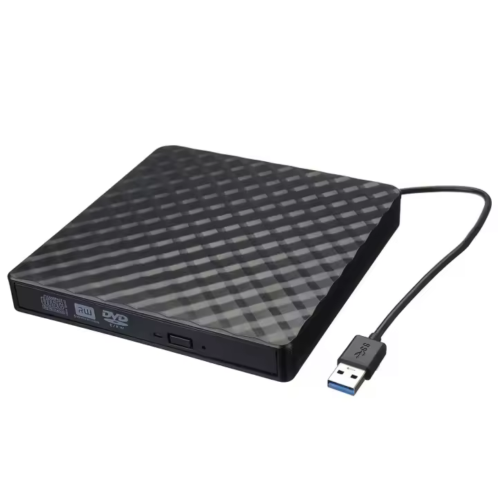 Rouhong usb3.0 lector externo y grabador de DVD RW CD portátil PC compatible con DVD-RAM Velocidad máxima grabación 24x - 1