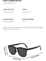 Gafas De Sol Plegables Para Actividades De Verano Protección UV Para Montañismo Conducción Y Viajes - details 2