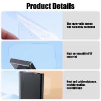 Etiquetas Para Parabrisas De Dashcam 6pc Etiquetas Electrostáticas Transparentes Para Cámara De Volante Adhesivo Para Ventanas De Coche - details 4