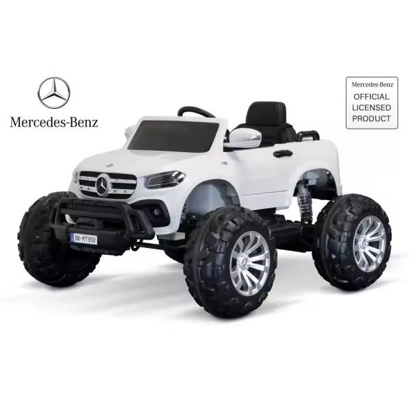 Coche eléctrico infantil Mercedes Clase X Monster Truck con matrícula 4x 35W 12V/14Ah - 1