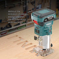 Recortadora eléctrica de 800W y 6 velocidades, fresadora de carpintería de 33000rpm, enrutador de bordes de madera manual, recortadora, herramientas eléctricas de bricolaje para el hogar - details 2