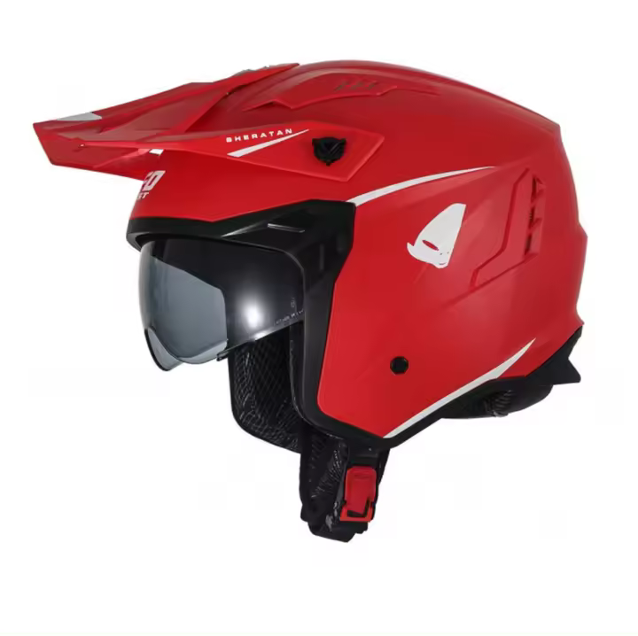 Casco Jet UFO Sheratan Trail Matt Red Fluor - 1