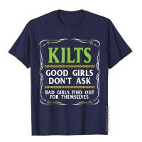 Camiseta Divertida 'Buenas Niñas No Preguntan' Para Hombres Camiseta Escocesa De Algodón Estilo Kpop Sin Capucha Manga Corta - details 5