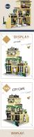 Bloques De Construcción Para Adultos Y Niños 1443 Piezas Modelo De Café Y Restaurante Creativo MOC Para Juegos De Mesa Y Cumpleaños - details 1