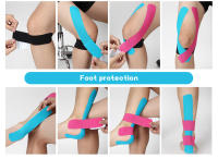 Cinta Elástica De Kinesiología Para Deportes Y Cuidado De Los Muslos 5cm X 5 Metros Banda De Compresión Para Lesiones Musculares Y Primeros Auxilios - details 11