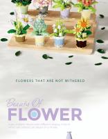 Bloques De Construcción De Flores Eteriores En Estilo 12 Juguetes De Montaje Para Niños Modelo De Decoración De Potted Plantas - details 1
