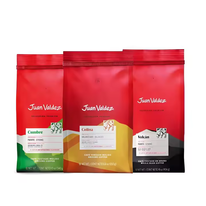 Wonderbox Juan Valdez - Café Molido 100% Colombiano Cumbre Volcán Colina 250gr cada bolsa - 1