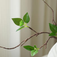 1pc Ramo Artificial De Hojas De Eucalipto Falso Para Bodas Y Decoración De Eventos Con Prolongadas Ramas Verde Sintético - details 5