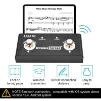 Pedal De Tuner Externo Inalámbrico Lekato Para Guitarra Looper Smartphones Y Tabletas Control De Página Efecto Pedal De Guitarra - details 7