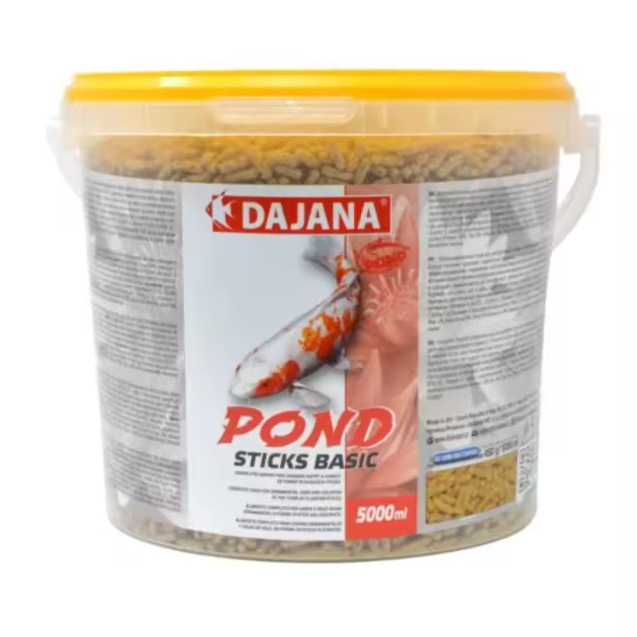 Alimentos para peces de estanque STICKS BASIC de DAJANA 5 Litros: Nutrición para Peces de Agua Fría - 1
