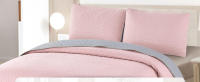 NQT Colcha Boutis para Primavera y Verano Bicolor Reversible Liso  +  Funda Cojin - Ligera Fina Entretiempo Cama 90 180x260, 135 220x260, 150 240x260 cm - details 3