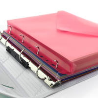Office Box - Pack 10 Carpeta Sobre con Cierre de Velcro - Multitaladro con Fuelle - Tamaño A4+ - REF 357 - 5 Colores Classic - 4 Blush Pastel - 100% Eco - details 1