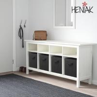 Caja de almacenamiento tela rigida plegable con asas solucion almacenaje salon dormitorio baño juguetes libros ropa color blanco negro rosa - details 6
