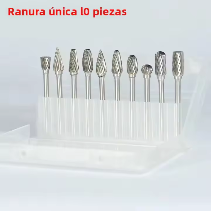 Cabeza De Moldeo Para Rotar 10 Piezas 1/8" Broca De Carbono Tungsteno Diamante Corte Herramienta De Abrazadera Para Metalworking - 1