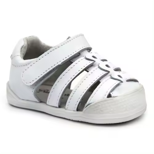 Sandalias niña respetuosas BUBBLE KIDS 1016 en piel con cierre de velcro. - 1