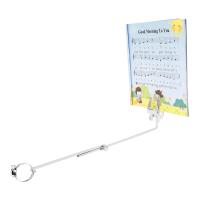 Soporte De Música Portátil Para Clarinete Trompeta Flauta Saxofón Y Otros Instrumentos De Viento Accesorio Para Principiantes Color Plata Material Metálico - details 23