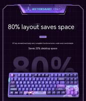 Teclado Mecánico VGN V87 Con Intercambio Caliente En Tres Modos Teclado De Juego RGB Dinámico Con Gatillos PBT Ergonómico Para Gamer Win Mac Oficina - details 9