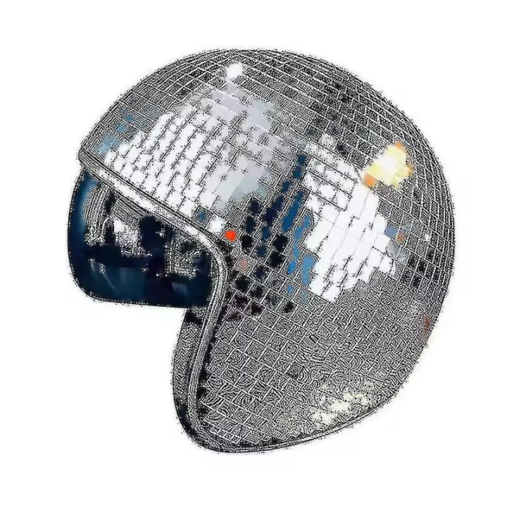 1 Piece Ball With Retractable Visor For Props (silver) *chyi - 1