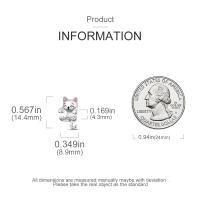 Encantos De Lurpa Con Forma De Pollo Y Corazón Pendientes De Plata Para Manualidades Joyería Original Para Mujeres DIY - details 9