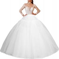 Falda De Novia Crinolina Slip Suelta Para Vestido De Baile Y Boda Material De Poliéster Técnica De Crocheteado Adulto - details 9