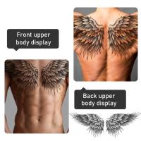 Tatuajes Temporales Grandes Para Hombres Ángeles Super Grandes Impermeables Adhesivos De Arte Corporal Para Espalda Y Pecho 2PCS - details 0