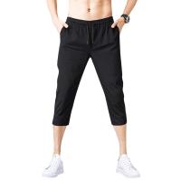 Shorts De Verano Para Hombre 2024 Algodón De Hielo Nylon Transpirable Estirado 3/4 Capri Pantalones Deportivos Talla Grande Casual - details 6