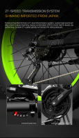 Bezior X1500 NIEVE BICICLETA ELÉCTRICA FAT BIKE 26*4,0 1500W 48V12.8AH PLEGABLE EBIKE FRENO DE FRENO HIDRÁULICO - details 11