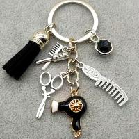 Llavero De Trenzado Con Trenzado Moda Regalo Encanto Joyería Retro Mini Peinado Cepillo Secador De Pelo Llavero DIY Manual - details 4