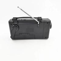 Radio de emergencia con manivela solar AM/FM/SW multibanda con linterna, luz de lectura, sirena y función de carga de teléfono móvil. - details 7