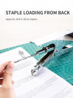 DELI Plier Stapler 24/6 Máquina De Clavos De Metal De Gran Capacidad Para Oficina Herramienta De Encuadernación Tamaño Normal - details 4