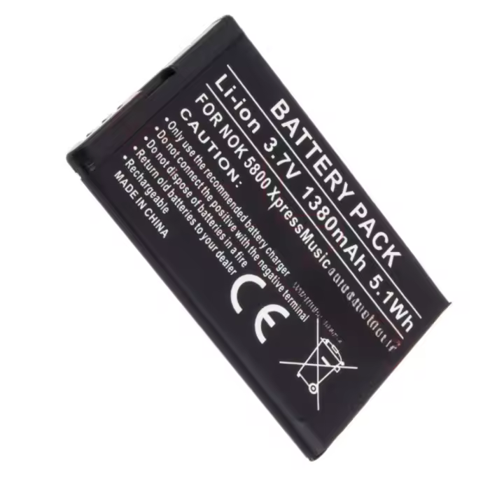 Batería compatible BL-5J para NOKIA 5800  5230  Lumia 520  Asha 200 – 1380 mAh  3.7 V  5.1 Wh  Li-ion 🔋📱 - 1