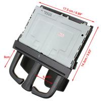 Soporte Para Vasos VW Jetta Golf MK4 Bora Negro Plegable Instalación En Tablero De Mandos 1J0858601D9B9 Accesorio De Coche - details 1