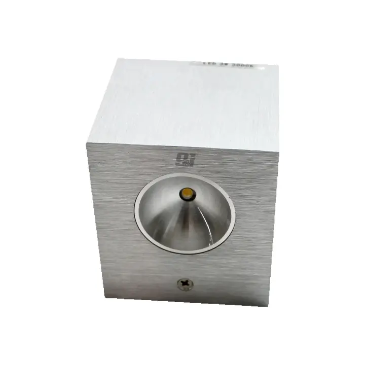 ORION91 Donclaif Aplique LED Inox 3w 243lm Blanco Cálido 3000k 65x65x72mm Nine&One Premium - Alta Calidad - 1