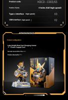 Moshowtoys Wu Chenghou Juguete De Titanio Plateado Caballero Del Lago Adorno De Carga 65W Centro Con Diseño De Galio Nitrado Regalo Para Coleccionistas - details 8