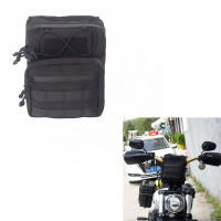 Bolsa De Manillar Para Motocicleta Sissy Bar T-Bar Harley Softail Dyna Sportster FXBB Resistente Al Agua Y Al Desgaste Bolsa De Viaje Frontal Personalizable - details 0