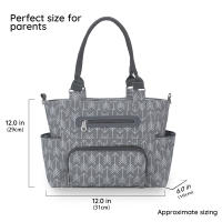 Set De 7 Bolsos Para Mudar El Bebé Multifuncional Tote Bag Mummy Bolsa De Viaje Con Alforja Para Bebé Material De Tela Cierre De Cremallera - details 29