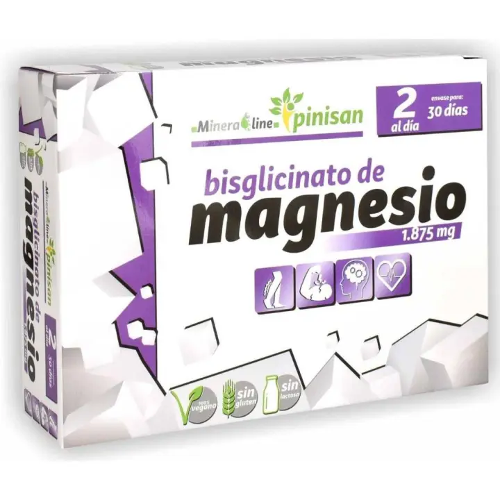 PINISAN - BISGLICINATO DE MAGNESIO DE 60 COMPRIMIDOS - 1
