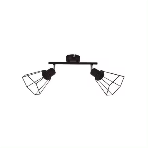 Gsc Evolution Foco de Techo Doble Lineal Serie Bhani E27 Negro | Estilo y Versatilidad - 1