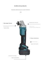 Amoladora Angular Profesional - Motor Sin Escobillas, Ultra Ligera para Hogar y Taller | Corte, Pulido y Lijado de Alta Precisión (Incluye Disco Multiusos) - details 9