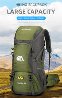 Mochila De Viaje 50L Para Hombres Y Mujeres Mochila Grande De Camping Senderismo Montañismo Deportes Al Aire Libre Impermeable Con Bolsillo Para Zapatos - details 0