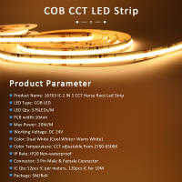 Fita LED COB De Carreras De Caballos DC24V 5M 10M 15M 20M Con Control RF Y Suministro De Energía Corriente Flujo De Agua Kit De Tira De Lámpara Para Sala De Estar - details 3