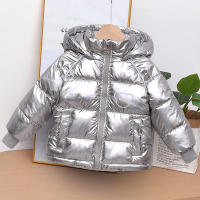 Chaqueta Gruesa Invierno Para Niños Y Niñas Con Estampado De Oso Resistentes Al Polvo Con Lining De Velours Cálido Con Capucha Traje De Nieve Para 2-6 Años Azul Negro - details 4