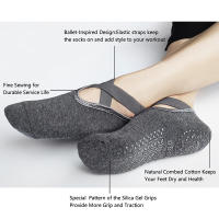 Calcetines De Yoga Para Mujer Antideslizantes De Silicona Transpirables Para Ballet Pilates Fitness Danza Y Ejercicio - details 10
