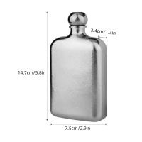 Botella De Bebida Portátil De Titanio 230ml Con Tapa De Sellado Y Funnel Ultra-Ligera Para Hombres Botella De Vino Y Whiskey - details 7