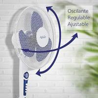 Avant Ventilador de pie Ventilador Oscilante 45W con 3 velocidades  Altura regulable hasta 40 cm  16 Pulgadas  Base redonda  Azul - details 0