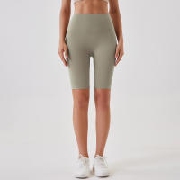 Shorts De Yoga Para Mujer Cintura Alta Transpirables Suaves Y Tensos Leggings De Gimnasio Cortos De Ciclismo Deportivos - details 71